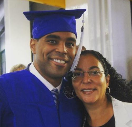 Rayna Tyson brother Amir Tyson with his mom during graduation
